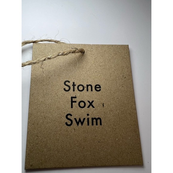 NWT Stone Fox Swim Paloma Bikini Top, Coco Fleur, size XS, Wide Cup, Adjustable - Picture 12 of 15